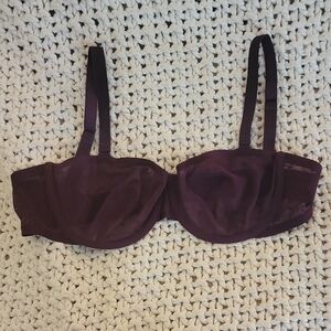 CUUP Dark Plum Underwire Balconette Womens Bra